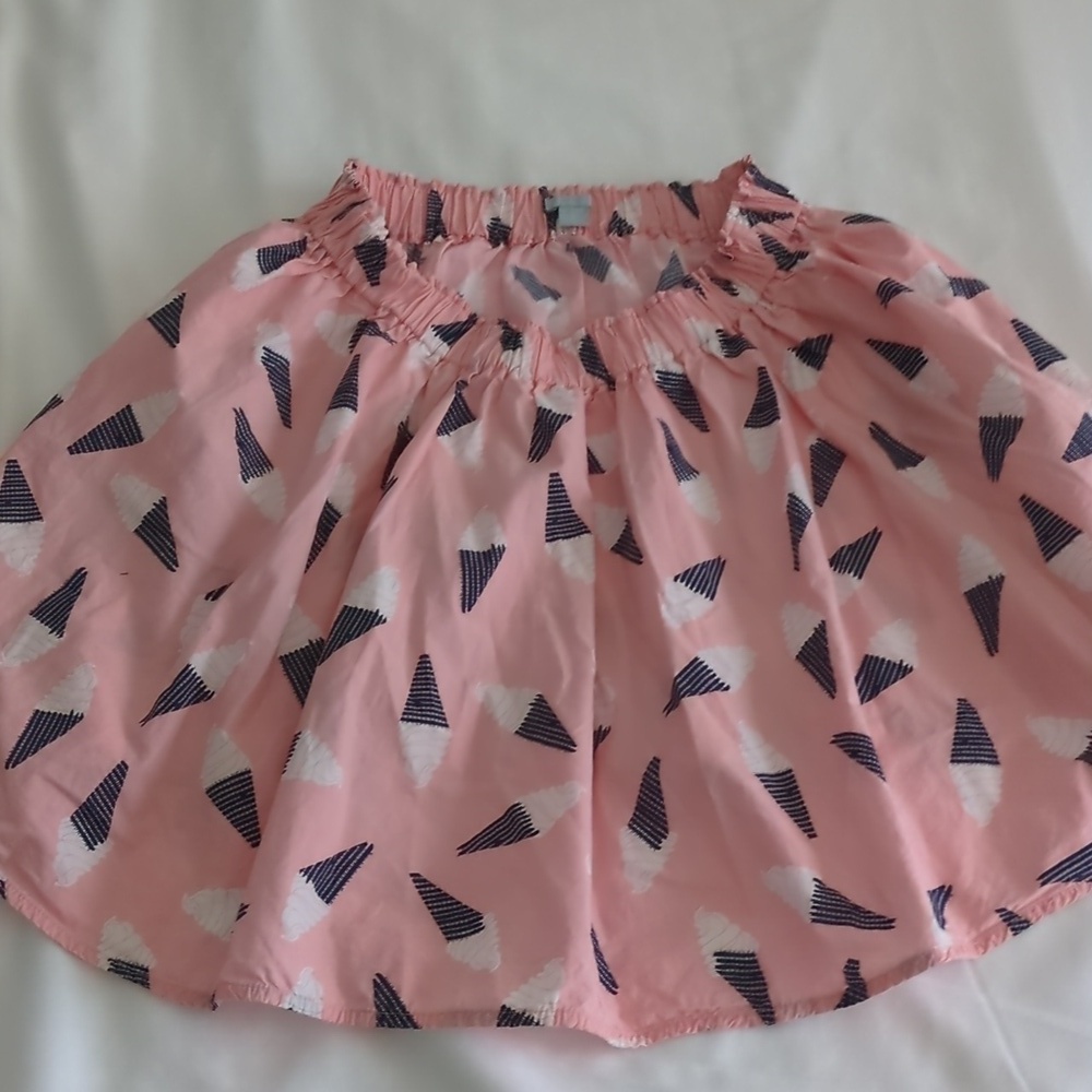 COS Ice Cream Cones Novelty Print Skirt Side Pockets Girl 6-8 YRS Fun Summer
